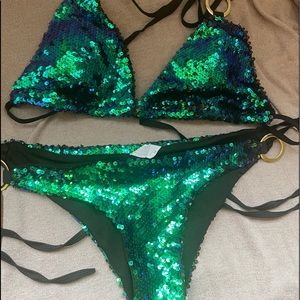 Sequin bikini nwot